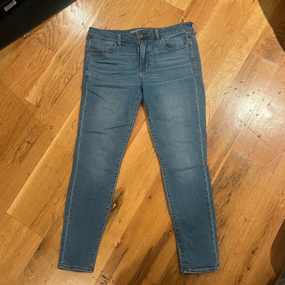 American Eagle Blue Skinny Jeans